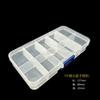 Compartimento extraíble, caja transparente para pastillas, joyero, anillo, manicura, pequeño objeto de escritorio, caja organizadora de PP, venta directa de fábrica