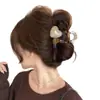 Pinza para el pelo única y hermosa para mujer, pasador de alta gama para recogidos en la parte posterior de la cabeza, tamaño grande para cabello grueso, accesorio para el cabello tipo pinza de tiburón
