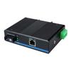 Transceptor óptico de fibra de 100 gigabits de grau industrial 1 óptico 2/4/6/8 elétrico SFP trilho RS485 switch proteção contra raios
