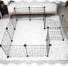 Gaiola de ferro leve para animais de estimação conjunto de cerca multifuncional Super suporte de carga mutável de pequeno e médio porte cerca de coelho para cães e gatos de médio porte