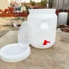 Balde de plástico de qualidade alimentar com tampa balde de enzima doméstica engrossado barril de vinho de fermentação selado balde portátil balde grande de armazenamento de água