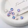 Strass Irregulares de 10mm, Novos, de Fundo Pontiagudo e Formato Quadrado para Nail Art, Strass de Vidro Luxuosos e Versáteis para Decoração de Unhas