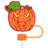 Série Criativa Nova de Halloween Cola Macia de PVC 10mm Tampa para Canudo Rolha de Poeira Acessórios de Decoração para Canudo DIY de Festa