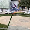 Novo Fabricante de Ave-do-Paraíso Grande Pássaro de Borracha Macia Decoração de Casa Design de Espaço Casamento Flor Artificial Atacado