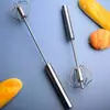 Batidor de huevos manual de acero inoxidable batidora de huevos de acero inoxidable semi-automático herramientas de horneado para cocina doméstica al por mayor
