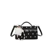 Bolso bandolera para mujer, un bolso de mano de gamuza con lunares de nicho, nueva colección otoño/invierno 2026, moderno y versátil para el uso diario y para ir al trabajo