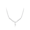Deixe-me Brilhar: Colar Pingente Gota d'Água de Zircônia Estilo Zhao Lusi, Corrente Clavicular Estilo Minimalista, Gargantilha Versátil para o Dia a Dia