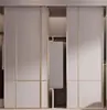 Puertas de Armario Minimalistas Modernas, Puertas Correderas, Puertas de Gabinete de Madera Maciza para Dormitorio, Puertas Correderas, Tablero Multicapa de Madera Maciza Estilo Nuevo