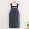 Delantal Impermeable Compuesto, Ropa de Trabajo para Catering Estilo Japonés, Estampado con Texto, Delantal de Cocina para el Hogar para Adultos, Transpirable, para Mujeres