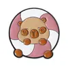 Estilo de Dibujo Animado Juguetón Capibara Insignia de Capibara Exquisito Patrón de Sandía Estanque de Loto Rana Broche de Verano Pequeño Regalo