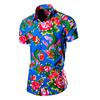 Transfronterizo 2024 primavera nuevo camisa de flores para hombre camisa de flores casual camisa de flores grandes del noreste camisa de manga corta de moda para hombre