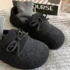Mocasines Versátiles de Terciopelo Retro Plus para Mujer Slip-ons Ropa de Exterior 2026 Invierno Nueva Llegada Moño Birkenstock Zapatos de Algodón Zapatos Peludos