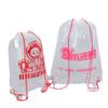 Mochila Creativa de Peluche en Stock Bolsa con Cordón Transparente de Plástico Bolsa de Empaque a Prueba de Polvo Personalización