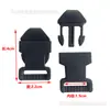 Fivela de 15mm Fêmea e Macho de Nylon Fivela Universal para Bagagem Mochila Coleira de Animal de Estimação Equipamento Externo Reforçado Resistente ao Desgaste