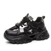 Zapatos Chunky de Cuero Genuino Estilo Papá para Mujer 2026 Primavera y Otoño Aumentadores de Altura Ligeros Moda Estudiante Versátiles Deportivos Casuales