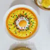 Pegatinas creativas para refrigerador gourmet, pegatinas magnéticas para refrigerador de comida de moda, pasteles, arroz glutinoso, albóndigas de carne, pegatinas de decoración para el hogar, venta al por mayor