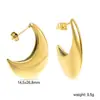 Pendientes Irregulares de Moda Ins Versátiles Geométricos Pendientes de Tachuela de Bola de Acero Pendientes de Acero Inoxidable Venta Directa de Fábrica