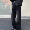Jeans para Hombre Patchwork Retro High Street Bad Boy Cool Estilo de Alta Gama Moderno Ajuste Delgado Versátil para Viajar Casual Pantalones Largos