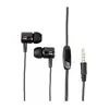 Fones de Ouvido Intra-auriculares com Graves Pesados e Fio Plug Redondo 3,5mm Universal de Alta Qualidade para Celulares