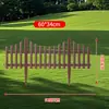 Valla de Plástico Valla Exterior para Patio Balcón Jardín Separador de Huerto Barandilla Protectora Flores Rosas Divisor de Césped