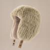 Gorro Lei Feng de piel sintética para mujer, felpa completa gruesa con orejeras, visón sintético, invierno, ciclismo, resistente al viento, cálido, sombrero de moda