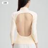 Ropa Especial para Tomar el Sol Mujeres con Almohadillas en el Pecho, Artefacto para Tomar el Sol al Aire Libre, Camiseta Superior de Algodón Puro sin Espalda Masajeador, Ropa de Moxibustión Cielo