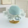 Chapéus Infantis, Bolsas de Palha, Chapéus de Sol de Aba Larga para Meninas de Verão, Chapéus de Palha de Princesa para Bebês