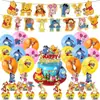 Set de Decoración para Fiesta de Cumpleaños Feliz Temática de Fresa Bandera de Cumpleaños Bandera para Pastel Decoraciones Espirales Suministros para Fiestas