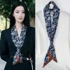 Cinturón de Bufanda Larga de Seda Combinado con Jeans, Falda de Mujer, Cinta Decorativa Blanca Estilo Francés, Goma para el Cabello, Diadema, Accesorio para el Cabello, Bufanda