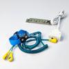 Shida Wen pulseira de pulso de laço duplo fio azul pulseira de pulso antiestática de laço duplo anel estático pulseira antiestática