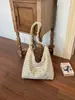 Bolsa de ombro listrada estilo coreano ins para mulheres com alça de ombro plissada ajustável, bolsa transversal de grande capacidade para estudantes e para o dia a dia