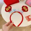 Diadema del Festival de Primavera de Año Nuevo Diadema del año del Dragón Fiesta anual festiva de Año Nuevo Accesorios para el cabello de Año Nuevo Pasador del Día de Año Nuevo Decoración de Feliz Año Nuevo