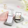 Espejo Mini Plegable Cuadrado Personalizable, Espejo de Escritorio para Niñas, Espejo de Maquillaje Portátil, Espejo Pequeño Portátil