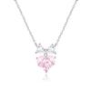 Collar Corazón de Plata de Ley 925 Cadena para Clavícula de Mujer Estilo Popular Nuevo 2023 para Mujer Lujo Ligero Diseño de Nicho Verano