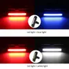 Luz Trasera de Bicicleta Brillante para Exteriores Carga USB Luz de Bicicleta para Montar de Noche Bicicleta de Montaña Luz de Advertencia LED Equipo de Ciclismo