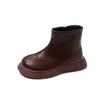 Botines cortos para niña, nueva colección otoño 2026, botines de piel versátiles para niñas pequeñas, modernos y fáciles de combinar, botines para bebé antideslizantes, botines tipo Dr. Martens para niños