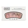24 Piezas de Uñas Portátiles al por Mayor Transfronterizo Popular Flor 3D Moda Estampado de Leopardo Uñas de Manicura Portátiles