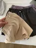 Shorts casuais de trabalho leves e de secagem rápida para mulheres! Shorts de verão versátil com cintura elástica e cordão, hot pants esportivos de corte A que emagrecem e pernas largas.