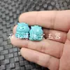 Cuentas de Buda de Turquesa Imitación, Cuentas Sueltas de Jade Imitación, Cuentas de Ángel Zodiaco de Pino Oliva Melocotón, Accesorios para Joyería Hechos a Mano