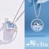 Set de Collar de Tres Piezas de Estrella y Luna de Miel para Mejores Amigas Estudiantes, Regalo de Cumpleaños Versátil de Amor, Envío Directo de Una Pieza, Fresco y Dulce