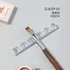 Soporte para bolígrafos de arte de uñas compartimentos múltiples resina acrílica herramienta de almacenamiento de escritorio para bolígrafos de terapia de luz uñas color caramelo lámina dorada y plateada