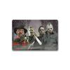 Decoração de Halloween ferro listagem fábrica direto segunda remessa horror festa fundo parede layout lata pintura