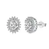 Conjunto Joias Série S925 Prata Esterlina Zircônia Viva Colar Deslumbrante Brincos de Casamento Anel Brilhante Preço de Atacado