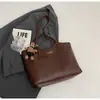 Bolso Grande de Capacidad para Mujer para Ir al Trabajo, Moda Primavera Nuevo Estilo, Simple Retro Cuero Estilo Coreano Bolso de Hombro Grande de Moda