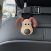 Decoração criativa de gancho para saída de ar de carro e gancho para encosto de banco de carro, boneca estéreo de cachorrinho 3D fofa de desenho animado
