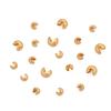 18K saco de contas de ouro em forma de C fivela redonda fivela crescente fazendo pulseira colar fivela de fechamento fivela de posicionamento acessórios feitos à mão diy