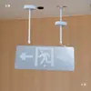 Boom de exportación colgante letrero indicador de evacuación luz luz de emergencia placa indicadora varilla telescópica anillo colgante hierro