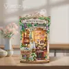 Cabana Mágica Vazia DIY Baleia Mundo Mágico 3D Montada à Mão Estante de Livros Modelo de Mesa Brinquedo para Presentes de Feriado