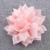 10cm tecido flor artificial laço feito à mão grampo de cabelo flor de seda planta artesanato tecido bolsa de palha acessórios de flor artificial