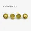 Botões Redondos de Imitação de Jade Verdes 10mm, Botões Tradicionais Estilo Chinês para Camisas, Cardigãs, Trajes Tang, Hanfu e Qipao